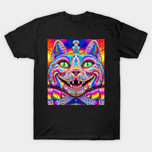 Kosmic Kitty (7) - Trippy Psychedelic Cat T-Shirt